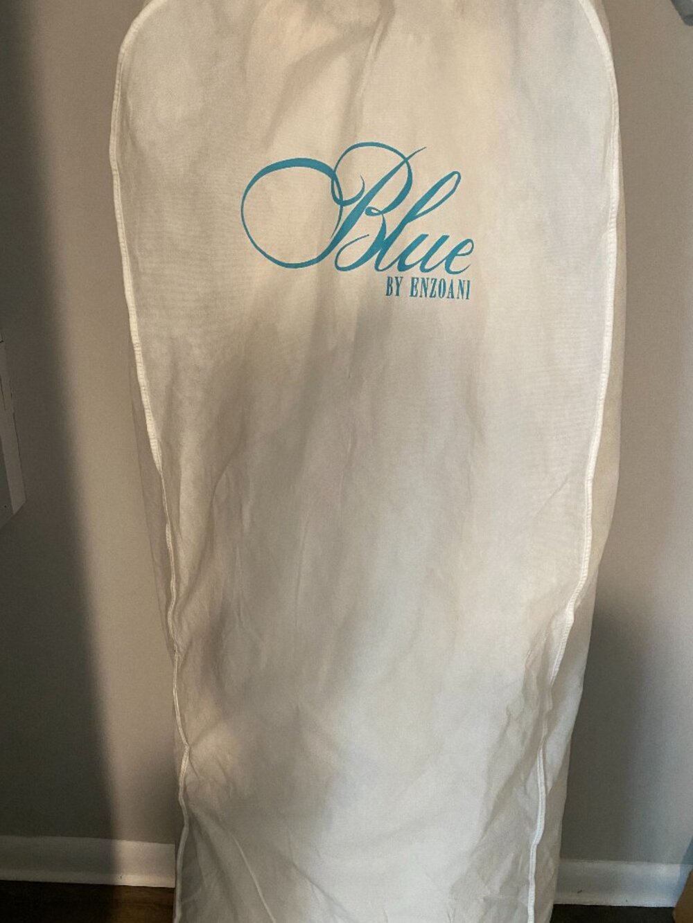 ✨ Blue by Enzoani Belize Wedding Dress – Size 10 Ivory Satin Beaded Bridal Gown